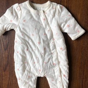 Baby Gap Preemie Girl Quilted Sleeper